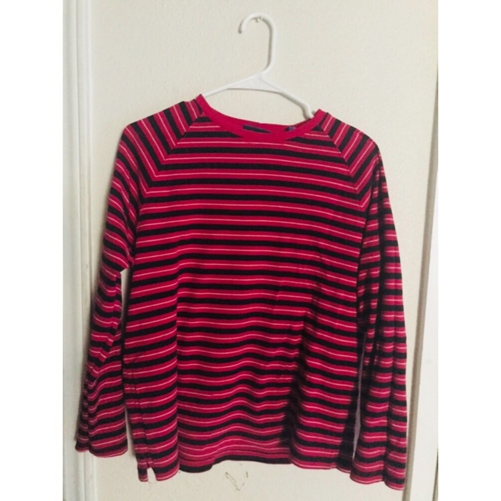 Magenta striped sweater